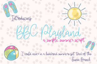 BBC Playland: Your Handwritten Font for Crafted Products