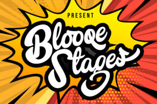 Blooqe Stages: A Bold Calligraphy Font for Crafters