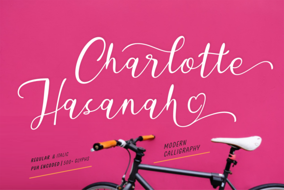 Charlotte Hasanah: A Charming Script Font for Creative Makers