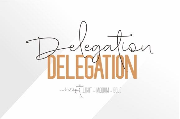 Delegation Family: A Versatile Script Handwritten Font for Designers