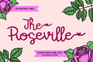 Discover The Roseville: A Playful Script Font for Creative Branding