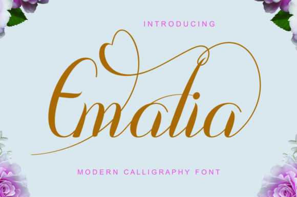 Emalia: The Romantic Script Font for Editorial Design