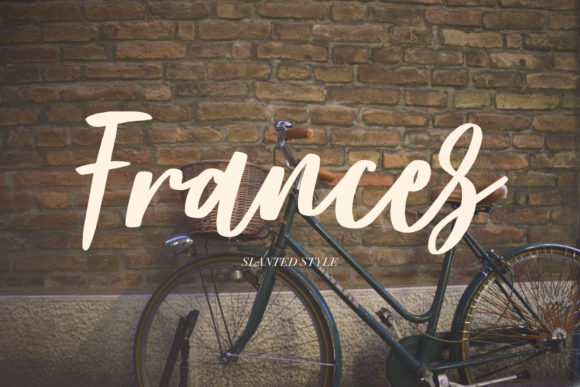 Frances: A Playful Script Font for Elegant Publishing
