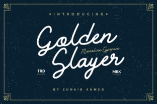 Golden Slayer: A Fun and Cool Handwritten Font for Web Design