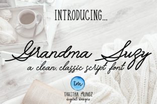 Grandma Suzy: The Perfect Vintage Script Font for Editorial Design