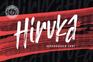Hiruka: A Bold and Unique Handwritten Brush Font