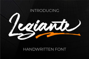 Legiante: A Handwritten Font for Creative Makers