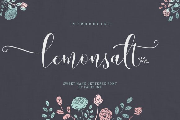 Lemonsalt: A Radiant Handwritten Font for Elegant Publishing