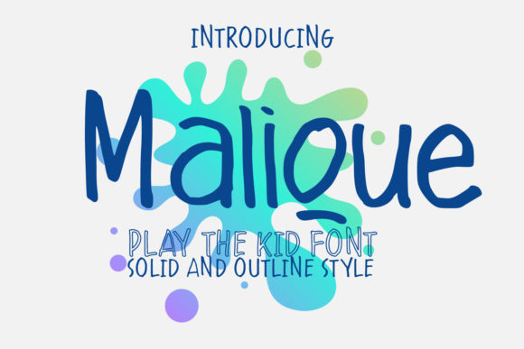Malique: A Kid-Friendly and Elegant Handwritten Font