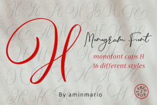 Monogram H Monofont Caps H: Elevate Your Brand with Elegant Handwriting