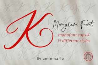 Monogram K Monofont Caps K: A Versatile Script Handwritten Font
