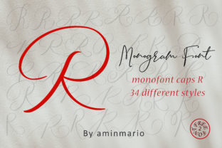 Monogram R Monofont Caps R: A Designer's Choice for Elegant Branding