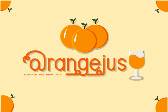 Orangejus: A Playful Font for Handmade Product Design