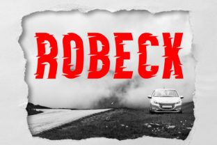 Robeck: A Speed-Inspired Uppercase Typeface for Dynamic Web Design