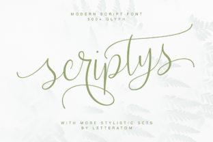 Scriptys: An Editorial Font for Authentic Design
